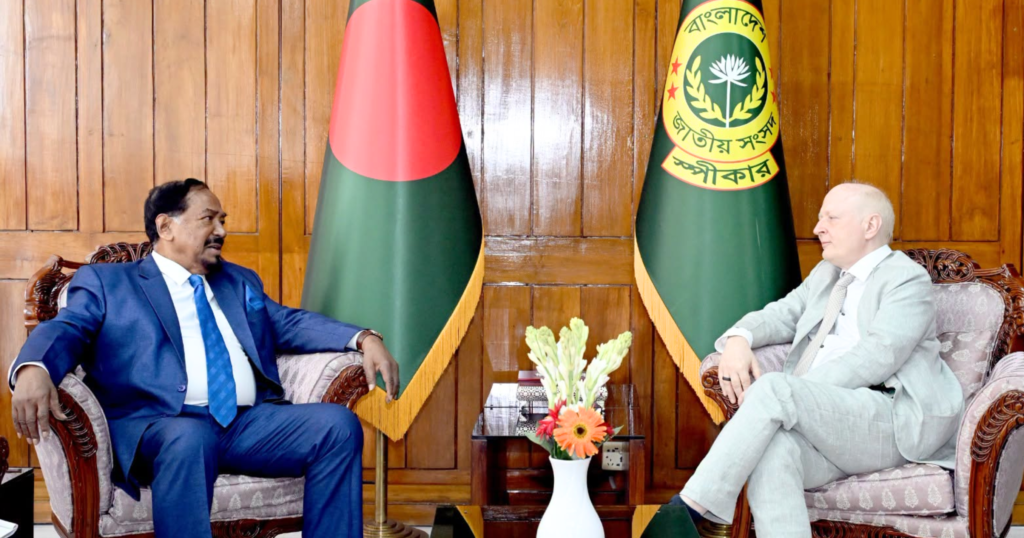 স্পিকারের সঙ্গে জার্মান রাষ্ট্রদূতের সাক্ষাৎ, সংসদীয় ও অর্থনৈতিক সহযোগিতা নিয়ে আলোচনা
